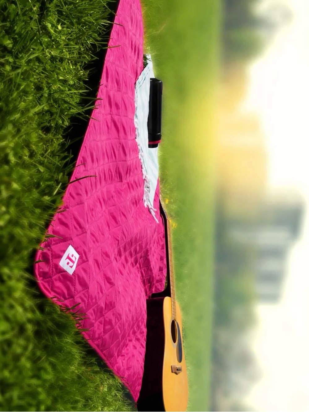 T-Mobile Magenta Quilted Outdoor Throw Blanket - Picture 2 of 2